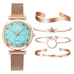 Quality 36MM Womens Watch Gift Set CE 22cm Jewelry Stainless Steel Mesh Watch wholesale