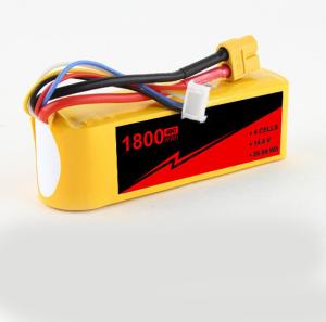 Quality XT-60 Connector 14.8 V Lipo Battery 45C 1800mAh Lipo 4s Hard Case wholesale