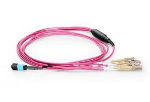 Quality Purple FTTB Female Male UPC APC Mpo Fanout Cable wholesale
