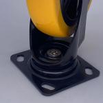 Swivel Plate Castors TPE Tread Casters Wheel For Industry 6 Inch