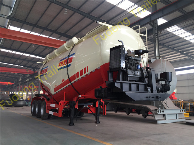 Tri axle tank trailer 60 tons Bulk Cement truck trailer sale V shape