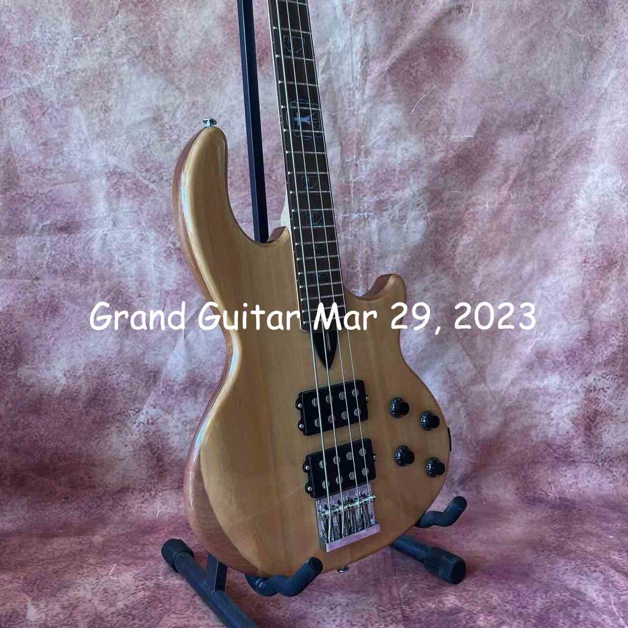 Custom WAL Style 4 strings neck through body electric guitar bass active pickup