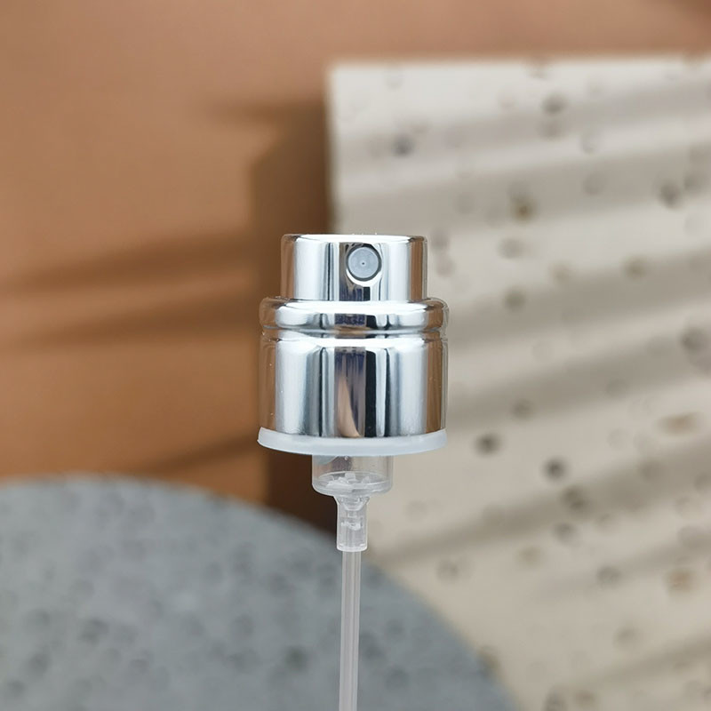 Crimpless Snap On Aluminum Perfume Sprayer Pump 13mm 15mm With Line Closure