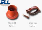 Concrete spraying machine accessories pipe joint wear-resistance refractory for