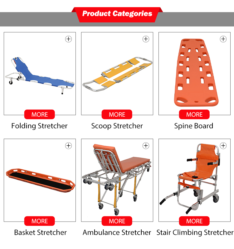 CE Approved Stainless Steel Stretcher Class I Instrument Classification