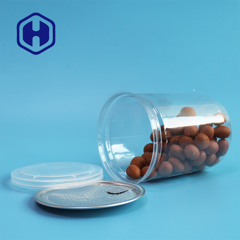 490ml 307# Cashews Easy Open Plastic PET Can Screen Print Logo