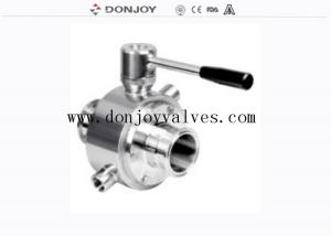 Quality Heat Jacket DN125 SS316L Manual Sanitary Ball Valve/ Donjoy valves wholesale