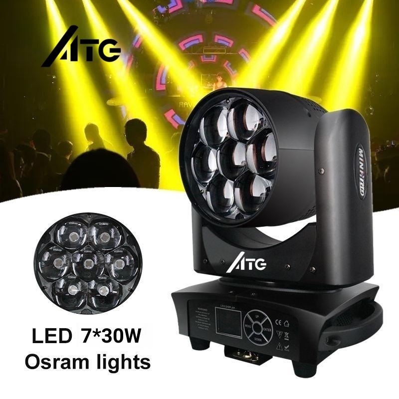 ATG 730 4in1 Beam Stage Moving Head Dyeing Lights Led for Dj Disco Mini 7*30w 180w Led Engine 7000 Lamp -10 50