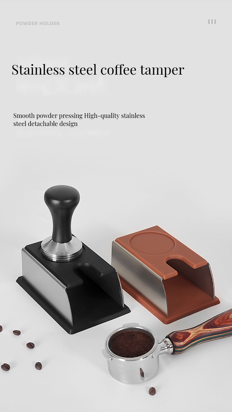 Solid Wood and Stainless Steel The Perfect Combination for Black Coffee Maker Tray