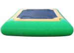 PVC Tarpaulin 0.9mm Giant Green Inflatable Water Park / Bounce Jumping Bed for