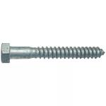3/8-In X 4 inch Gray Galvanized Outdoor Screws Hot Dipped Exterior Lag Screws