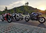 BMW -2 Racing Street Sport Motorcycles , Street Racer Bicycle Electric + Kick