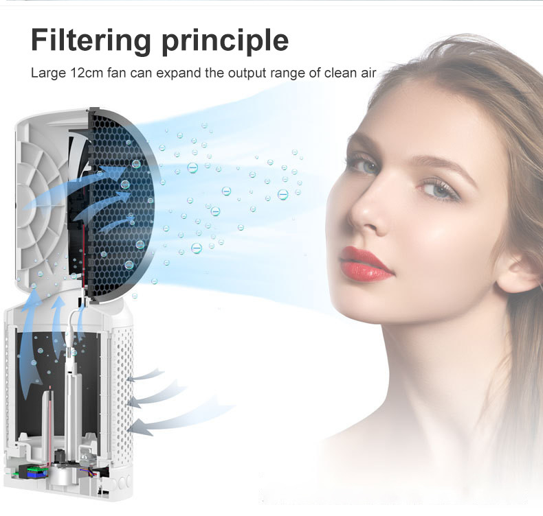 H11 Anion Generator 12V 24W Household Air Purifier Desktop type