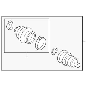 Quality 3QF498099B Transmission Parts C.V Joint wholesale