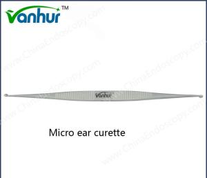 Quality Type 2 Medical Device Regulatory Otoscopy Instruments Stainless Steel Micro Ear Curette wholesale