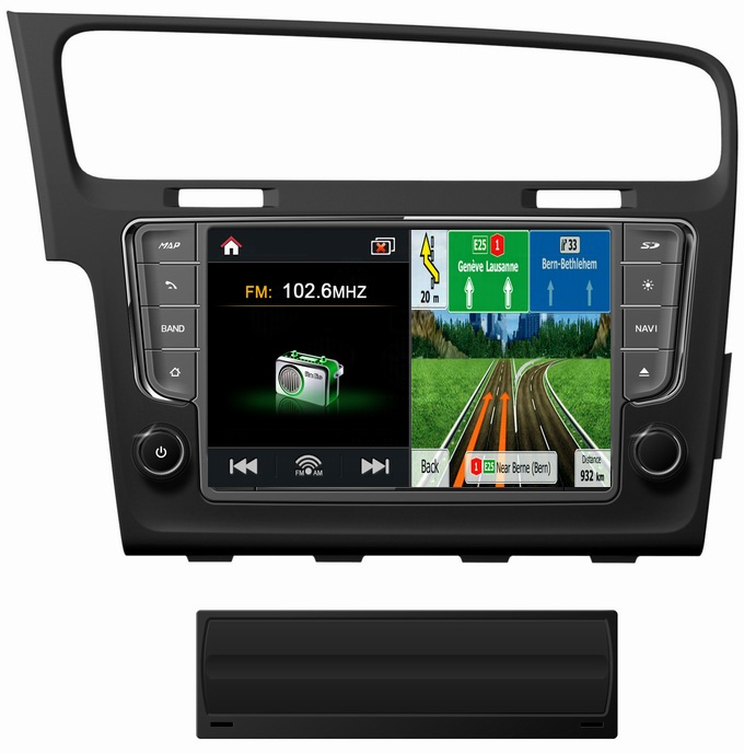 2013 hot selling Special car DVD for Volkswagen Golf 7 with 3D can bus iPod autoaradio DVD GPS radio OCB-257