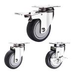 300lbs Capacity 5 Inch Polyurethane Wheels , ISO9001 Industrial Polyurethane