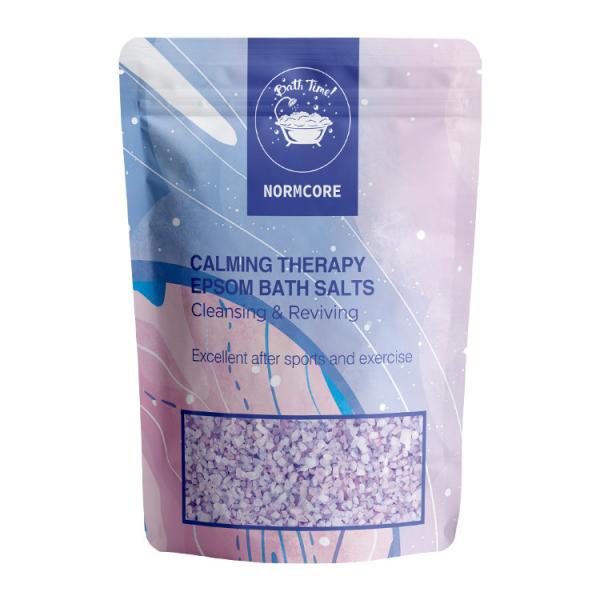 Organic Vegan Pink Sea Salt Bag , Relaxing Healing Detox Spa Crystal Soak Bath