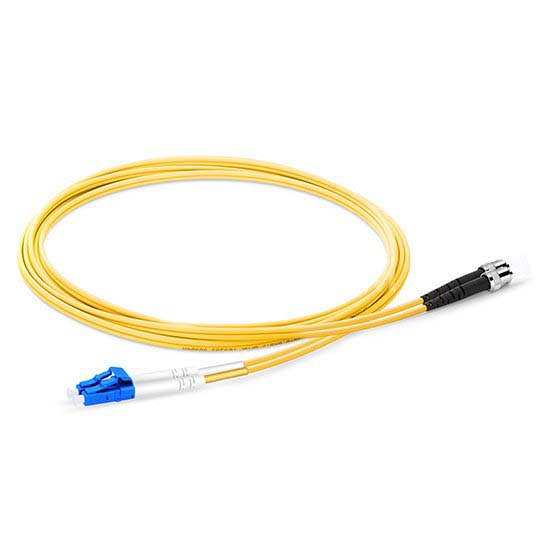 G657A 3.0mm LSZH White Armored Fiber Optic Patch Cord SC/APC To SC/APC SM 9 1F