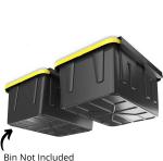Carbon Steel Overhead Garage Storage Racks for Utility Bins Ceiling Frame Metal