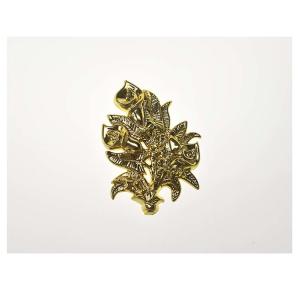 Quality Flower Shaped Coffin Decoration , Casket Handle Hardware Installed By Nail wholesale