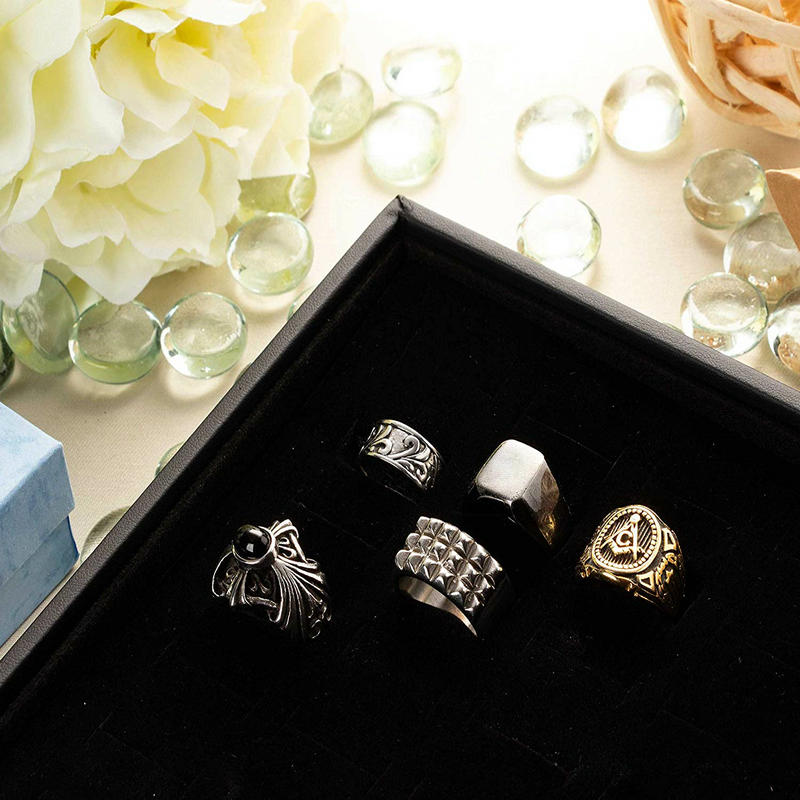PU Box Jewellery Gift Boxes Foam Inserts Customized For Necklace Protection