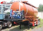 Carbon Steel 3 Alxe 40CBM 45 CBM Bulk Cement Tanker For 45 - 100 Tons Payload
