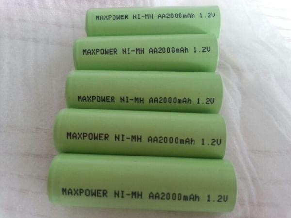 Cheap AA2000mAh NIMH Rechargeable Batteries 1000  Cycles IEC  CE UL  for sale