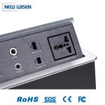 Conference Table Hydraulic Pop Up Socket Mains Box European Oxidized