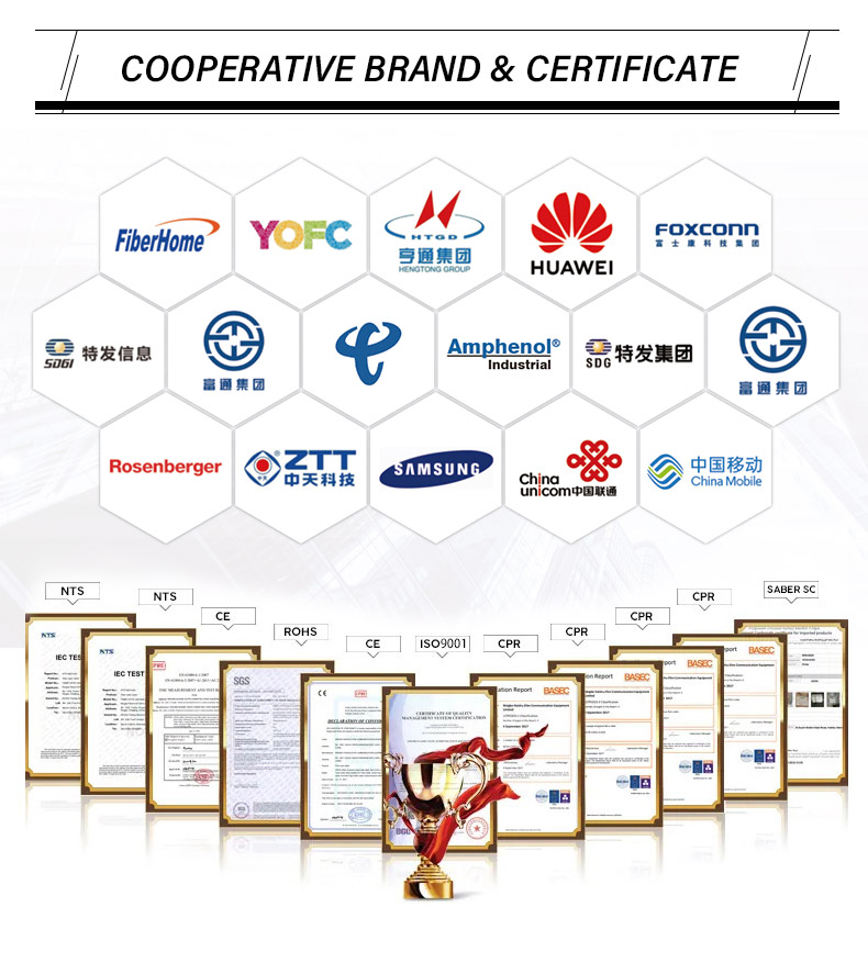 Customized Color PVC LSZH LSOH PE HDPE Jacket HXCOWO Fiber Optic Cable With Messenger