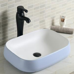 Quality High Gloss Ceramic Counter Top Bathroom Sink Vision Blue 560x420x180MM wholesale