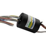 0~300 Rpm Speed Through Hole Slip Ring 18 Circuits 10A Diameter 12.7mm 240AC