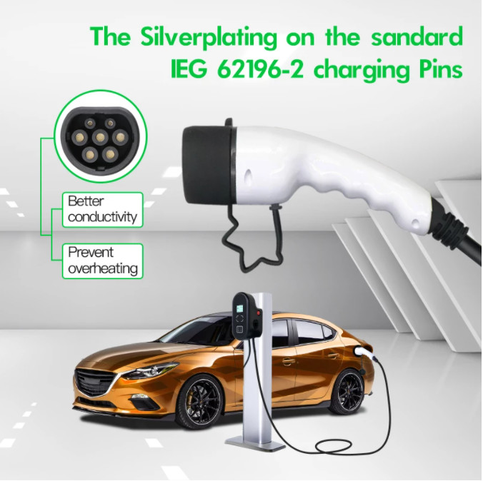10A 13A UL94 V0 Smart EV Charger Cable