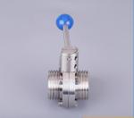 304 316L Sanitary Stainless Steel Threaded Butterfly Valve for Customized