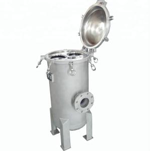 Quality 60KG Stainless Steel Cartridge Filter Canisters for Water Filtration in Food Shops wholesale