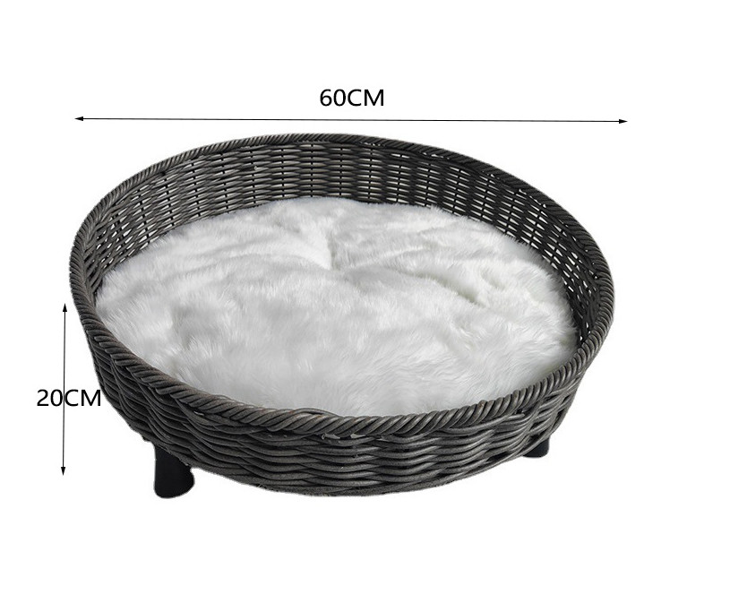 Morden Style Artificial Rattan Pet Furniture Fashion Indoor Pet Bed Dog Bed House Waterproof