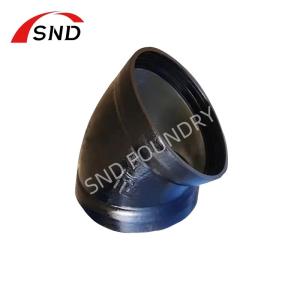 Quality DI Double Socket 22.5 Degree All Kinds Degree Supply Coating Black Pipe Fittings Part wholesale
