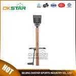 wooden street lamp outdoor fitness upper surfboard and hip twister