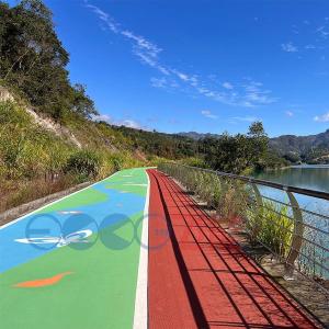 Quality 6mm Outdoor Safety Rubber Jogging Track Prefabricated Roll Sheet Track wholesale