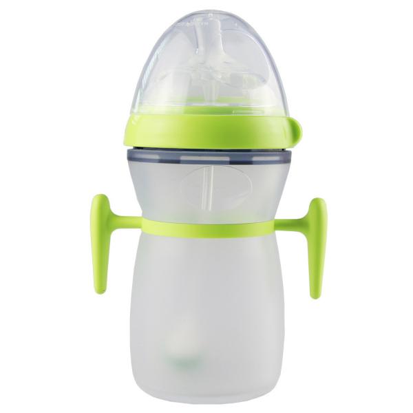 Latex Free 9oz Baby Silicone Feeding Bottle Silicone Infant Bottle Feeding With