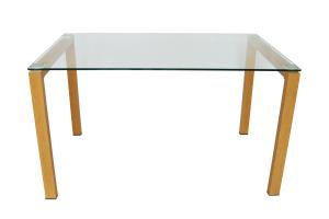 Quality Clear OEM Tempered Glass Dining Table With 60x60mm Aluminum Plate wholesale