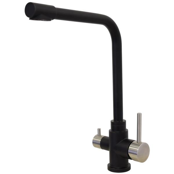 Black Stainless Steel 304/316 Kitchen Sink Faucet Pure Water Filter Mixer Tap 3
