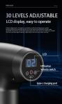 Black Mini Massage Gun 2500mAh Battery Operated Massage Gun