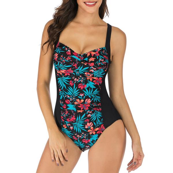 Thong One Piece Polyester Swim Suit High Waisted Bikinis Swimwear Sexy Bathing