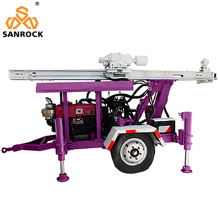 Hydraulic Trailer Mounted Water Well Drilling Rig Small Water Well Drilling Rigs For Sale