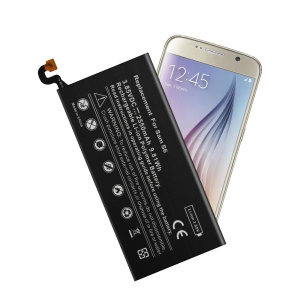 S6 Internal Samsung Phone Battery 100% Pure Cobalt Material With One Year