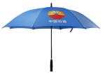 Bule Windproof Golf Umbrellas Carbon Fibre Black Metal Ribs For Promotion