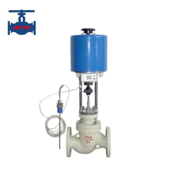 Electric Self Operated Control Valve Cast Steel / Stainless Steel Regulating