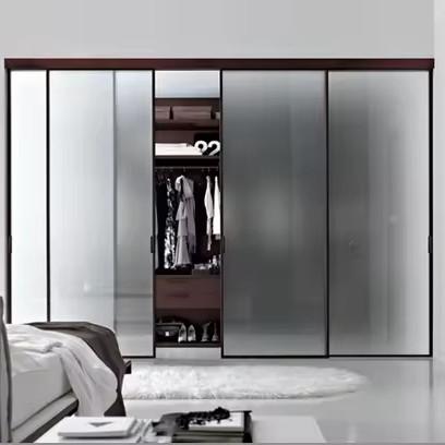 Qualified Float Glass Acid Etched Satin Frost for Apartment Wardrobe Door