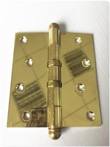 Quality Round Ball Tip Heavy Duty Door Hinges Ball Bearing Golden Polished 3.0mm wholesale